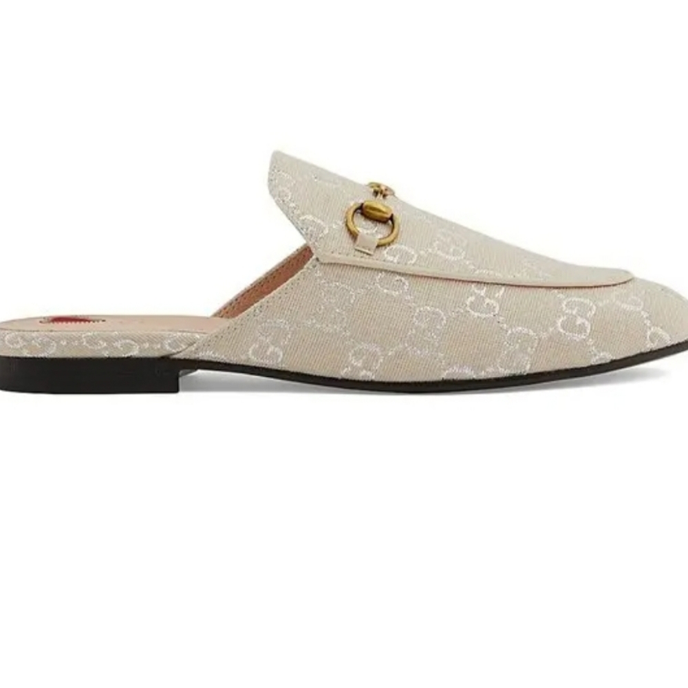 Gardenia Women's Gg Lamé Princetown Slippers